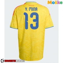 Moške Nogometnih dresov Kolumbija Yerry Mina #13 Domači SP 2026 Kratki rokavi